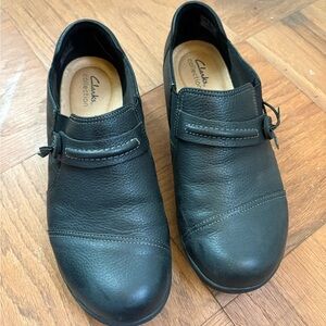 Women’s Clarks Cheyn Madi Loafer Slip-On Leather Shoes size 10 WIDE